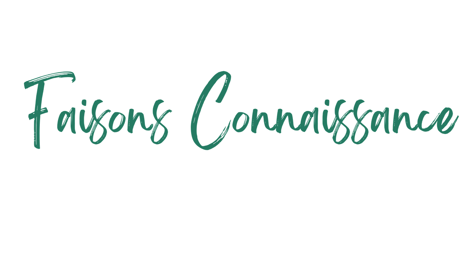 Faisons connaissance